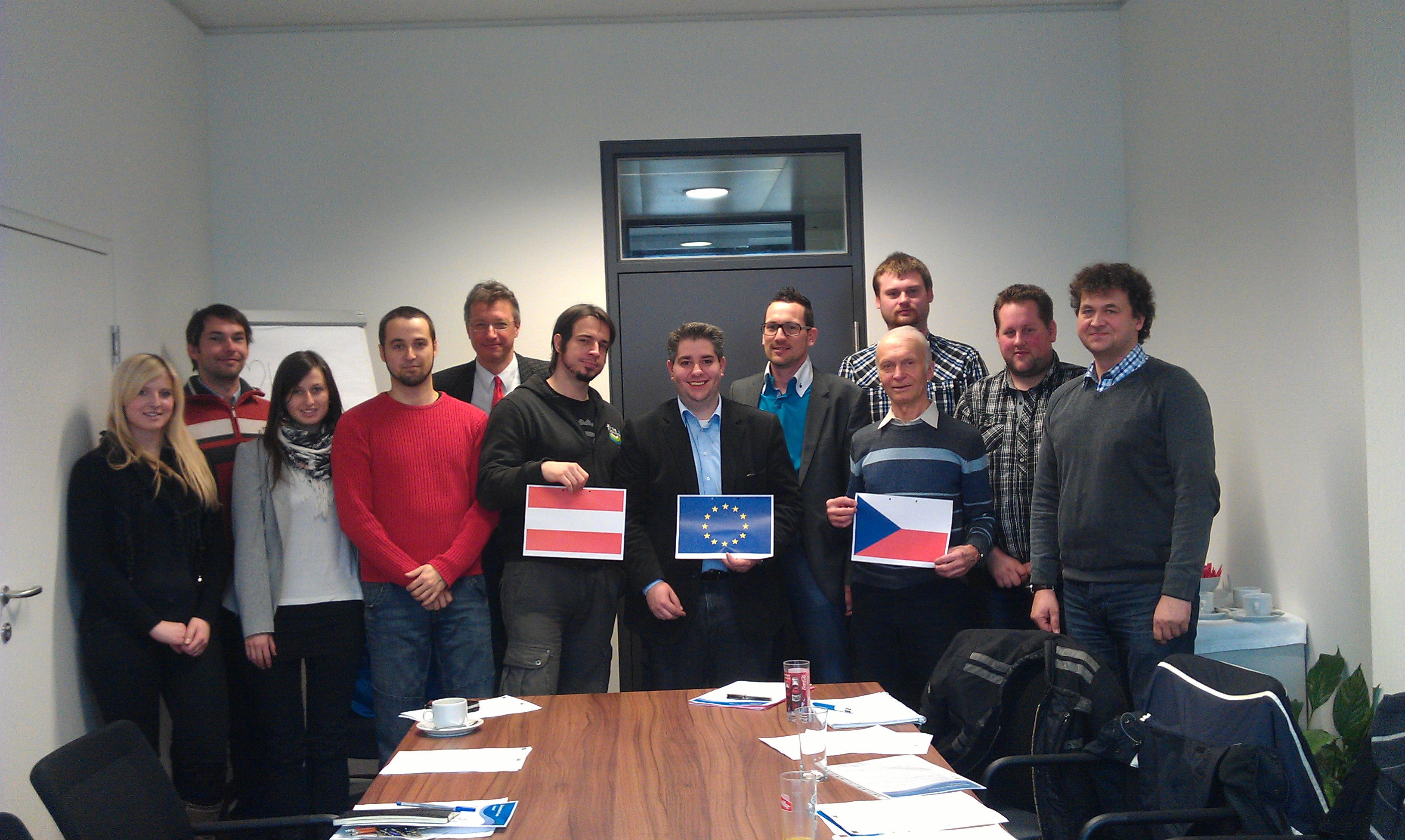 From left to right:<br>L. Unterlerchner,M. Frohner,V. David,M. Ongaro,S. Sauermann, S. Peschke,M. Forjan, M. Windisch, M. Sir,F. Zezulka, J. Sekora, I. Provaznik; not shown: T. Steiner