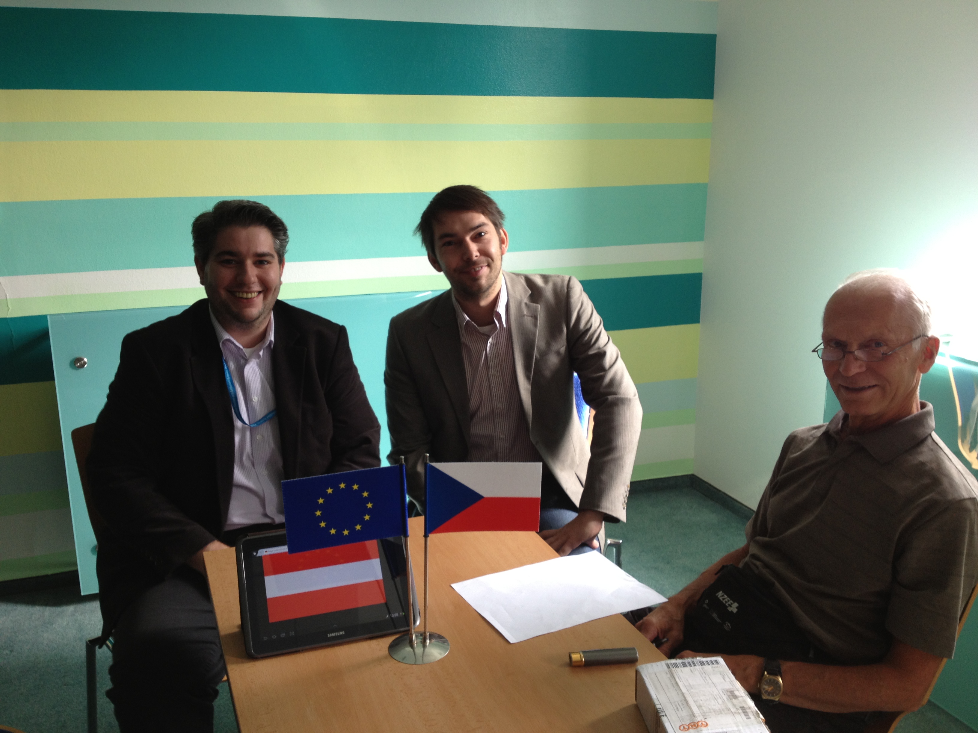 From left to rigt:<br> M. Forjan, M. Frohner, F, Zezulka