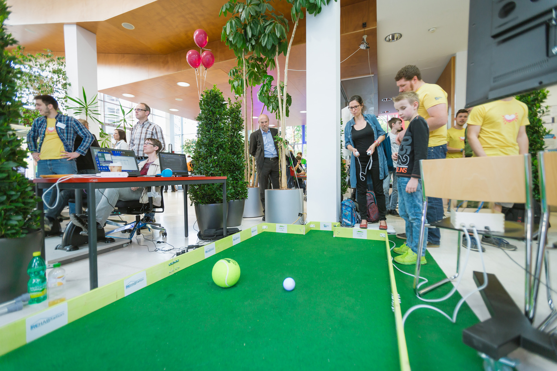 LNF2016 - Rehabilitative and preventive Soccer Game using two Wii Balance Boards and sphero balls.
