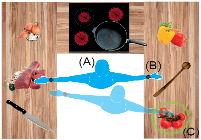 REHABitation - Balance basiertes rehabilitatives Spiel (Speisezubereitung) für das Trainieren der Balance im virtuellen häuslichen Umfeld