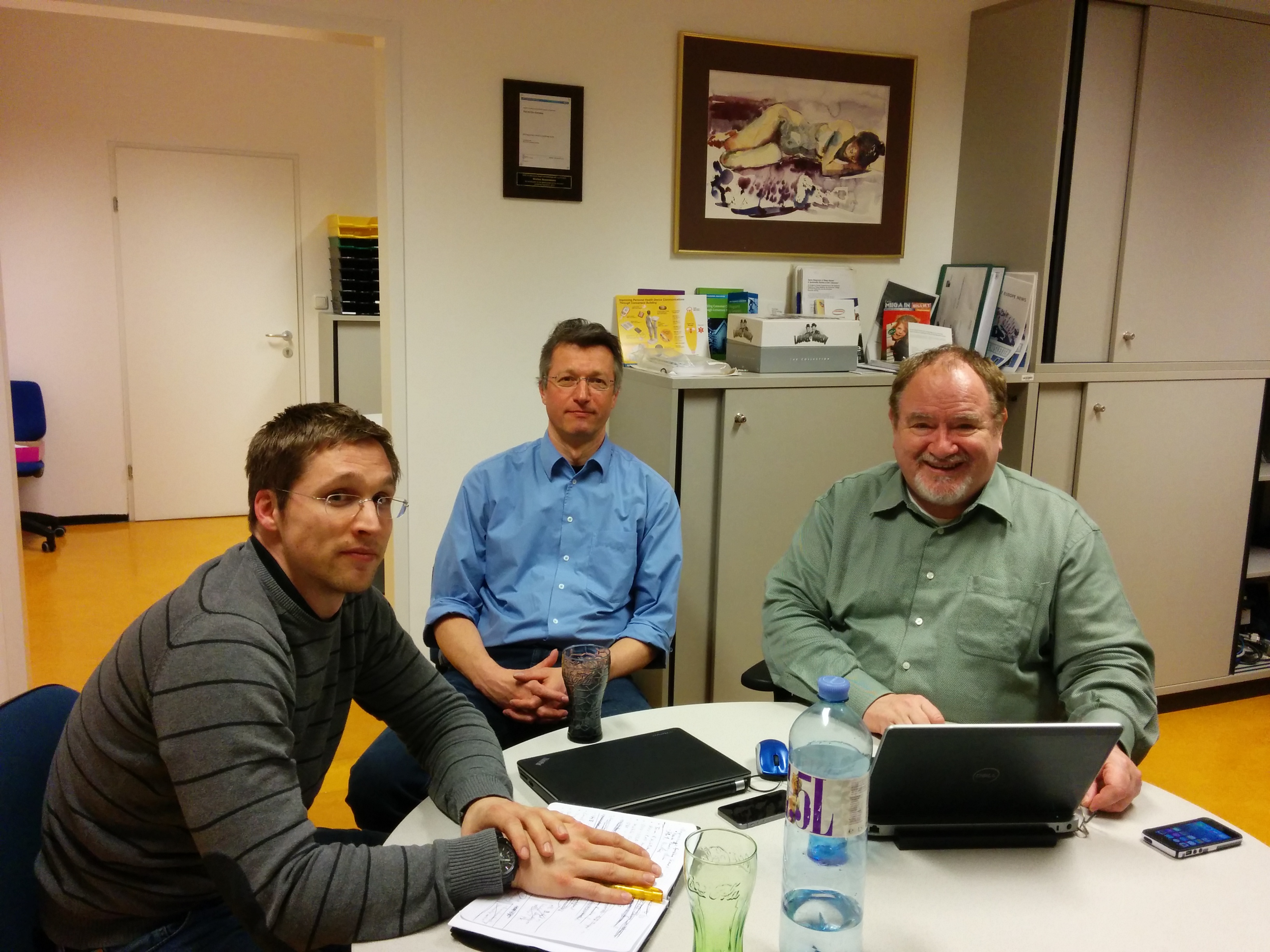 From left to right: P. Urbauer, S. Sauermann, C. Parisot Image